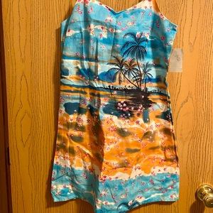 Aqua Blues mini summer dress.